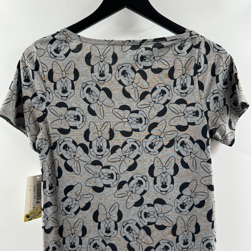 LuLaRoe Classic T Minnie Mouse Tee – Grey, NWT, Size XS - Picture 7 of 8
